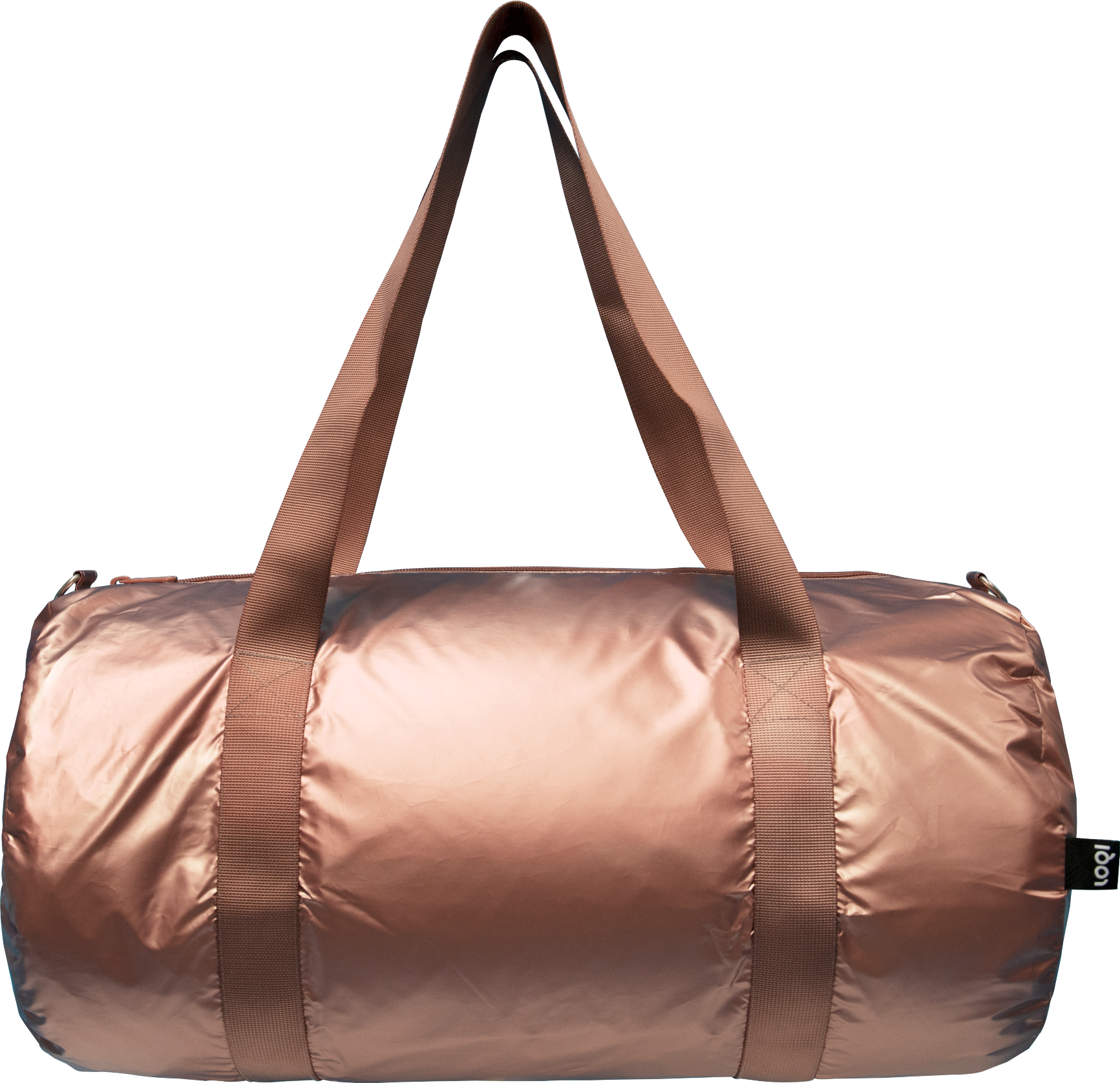 Torba LOQI Weekender Metallic różowe złoto z recyklingu