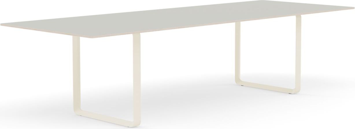 Stół Muuto 295 x 108 cm szary nogi piaskowe