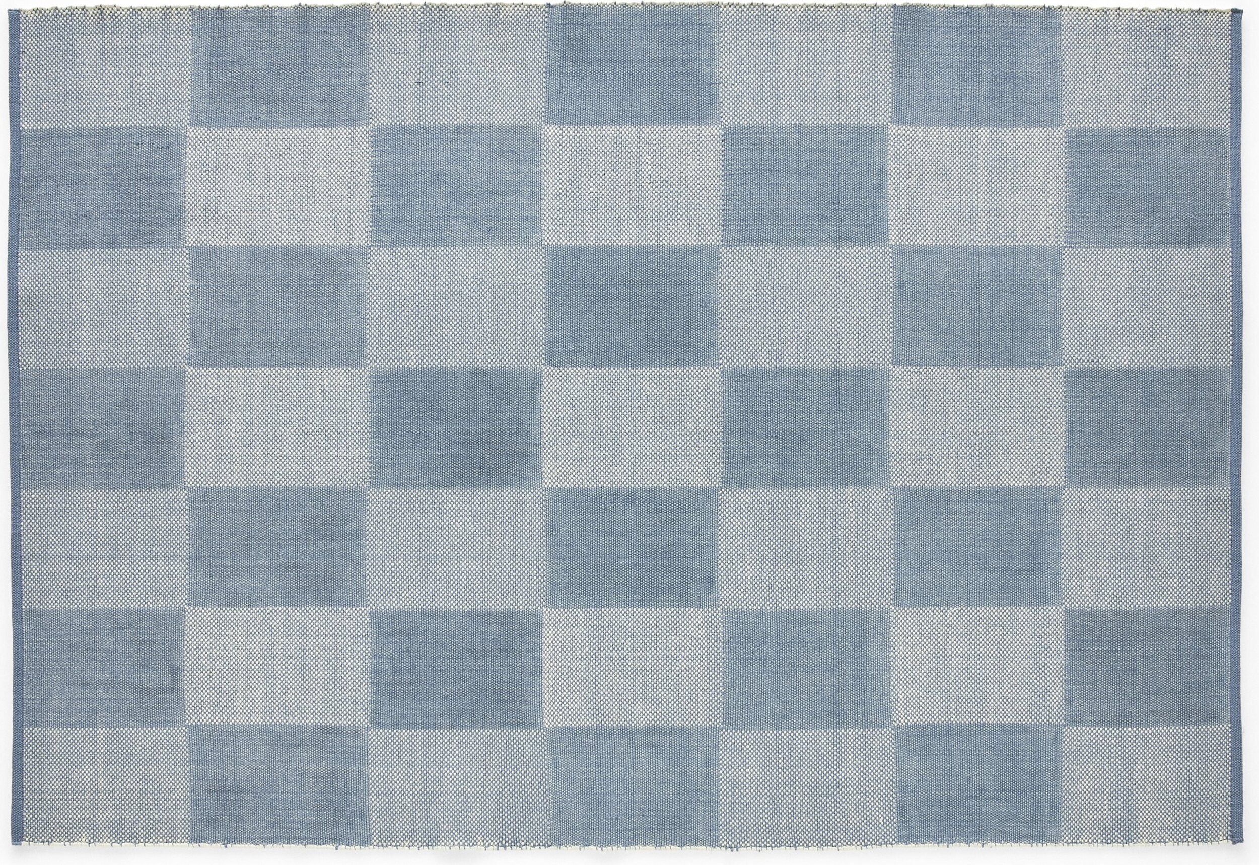 Dywan Check 140 x 200 cm błękitny