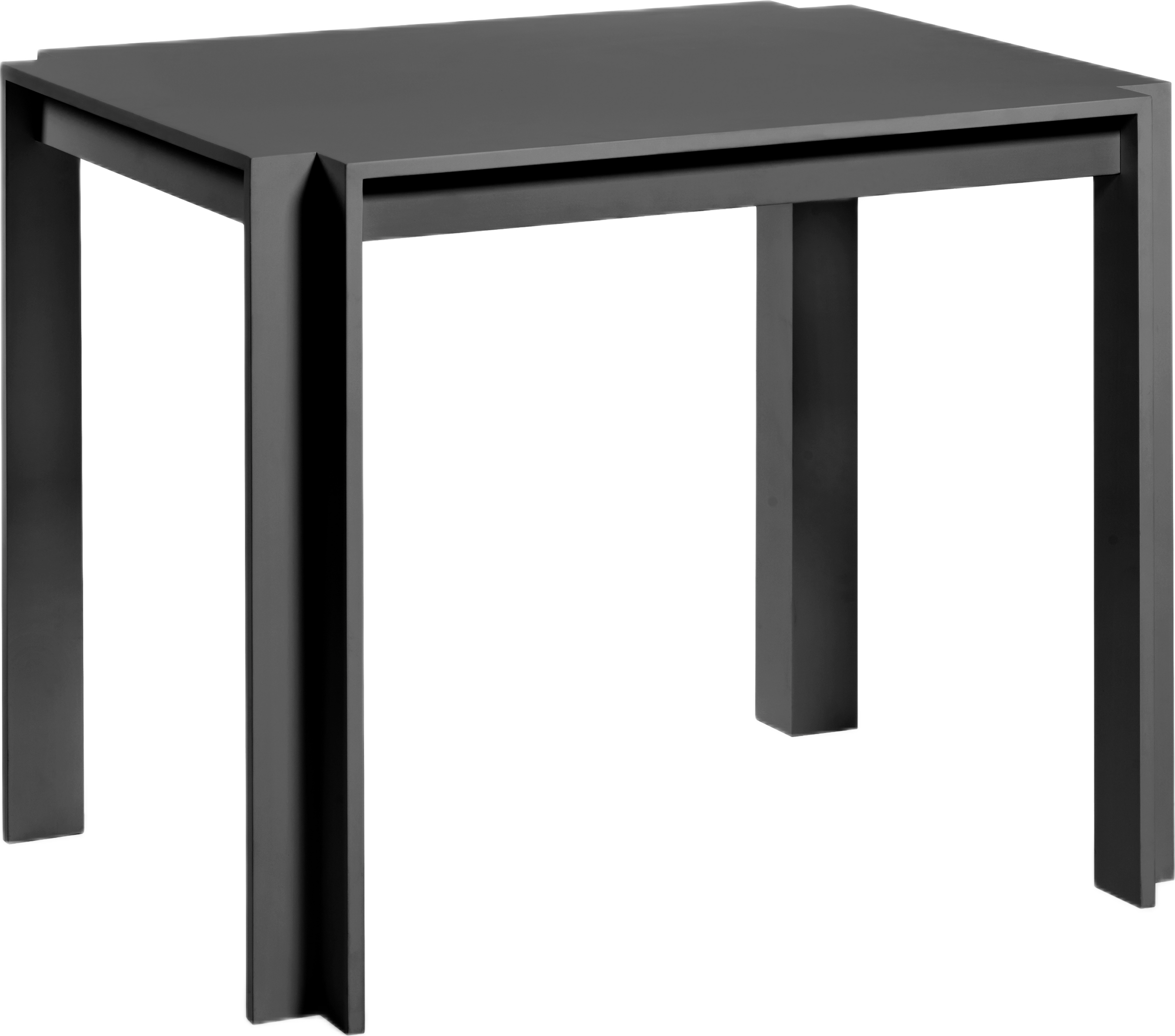 Stół Cora 70 x 90 cm czarny drewno bukowe