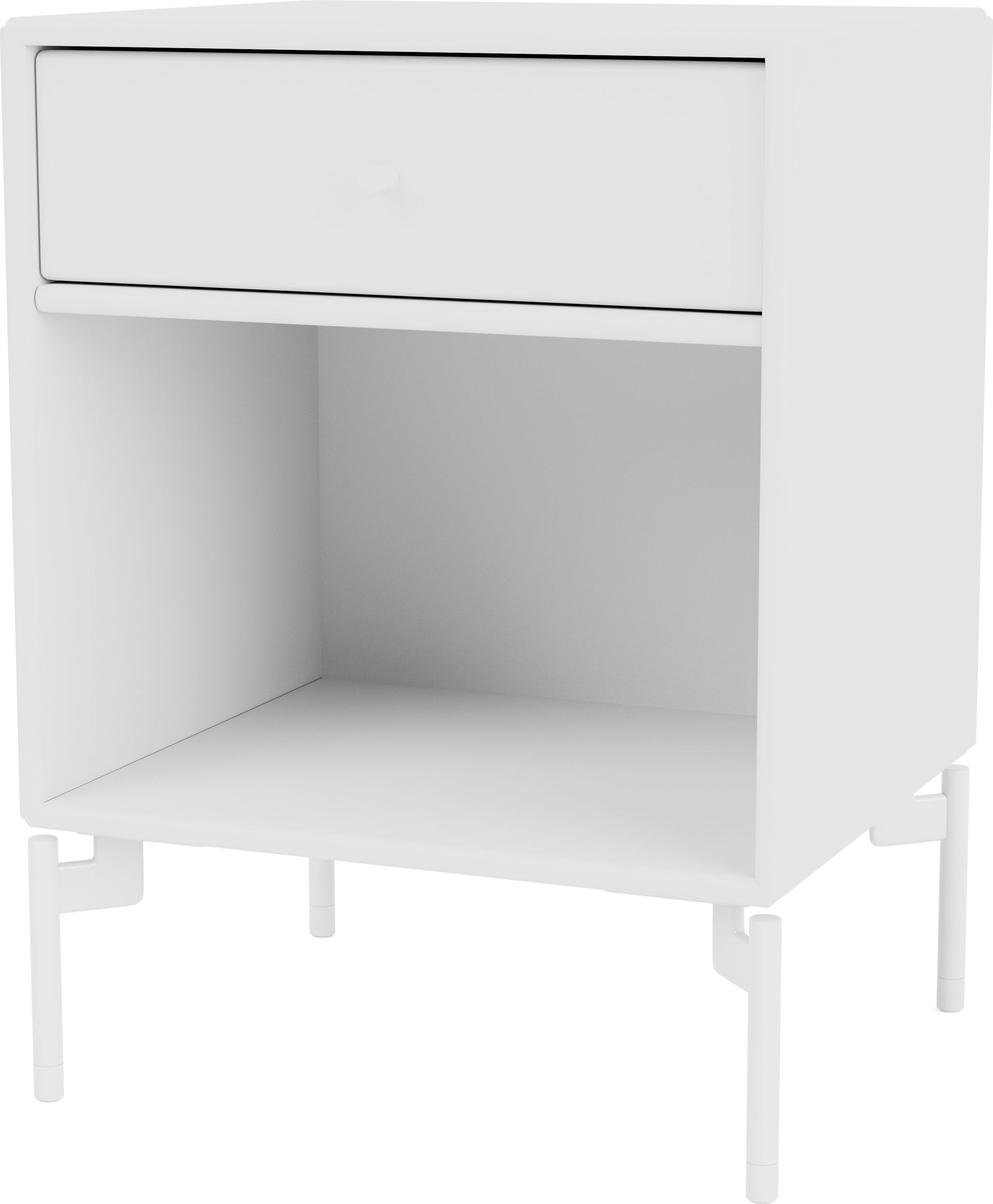 Szafka nocna Dream biała na białych nogach