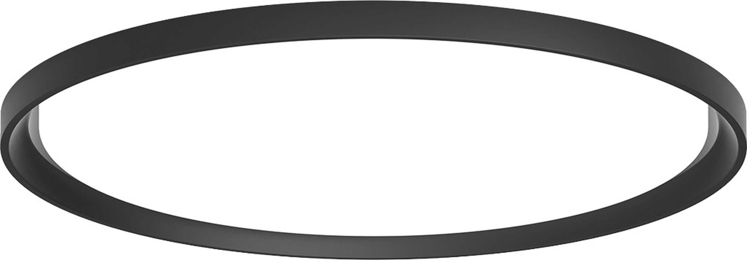 Plafon Slim Round Recessed LED 3000K 25 cm czarny z dyfuzorem opal sterowanie oświetleniem Dali