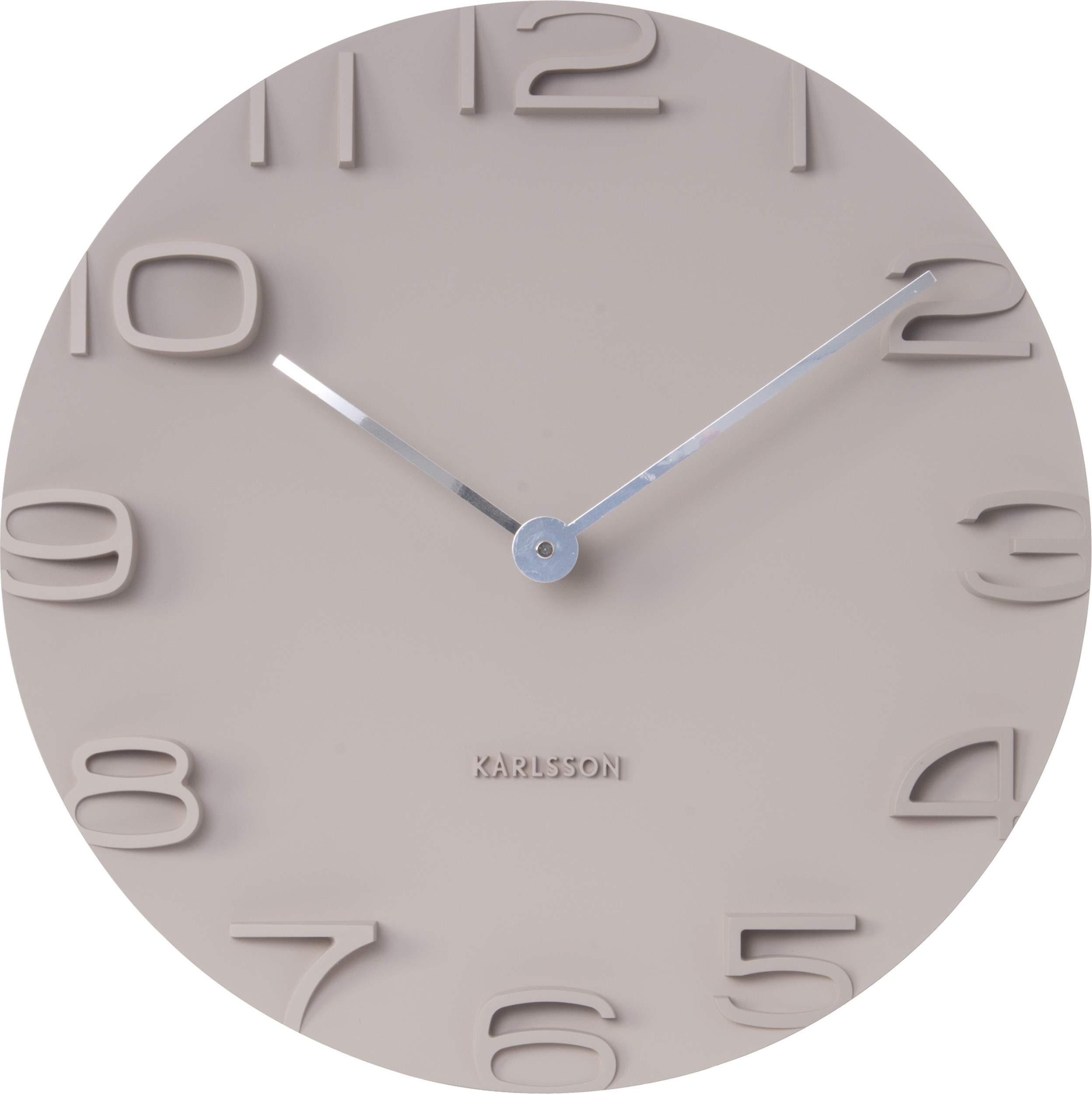 Zegar ścienny On the Edge szary