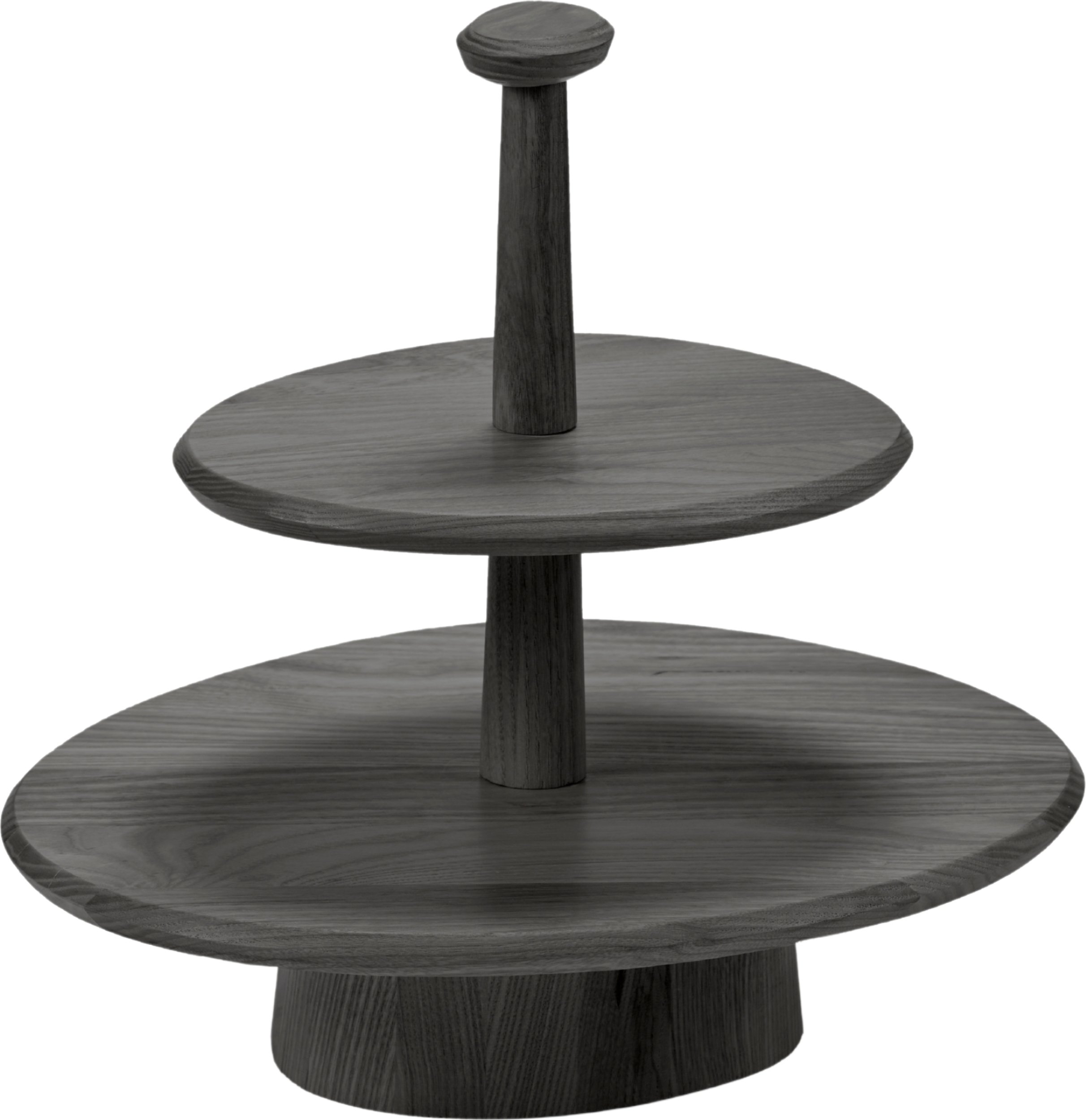 Etażerka dwupoziomowa Dune czarny jesion