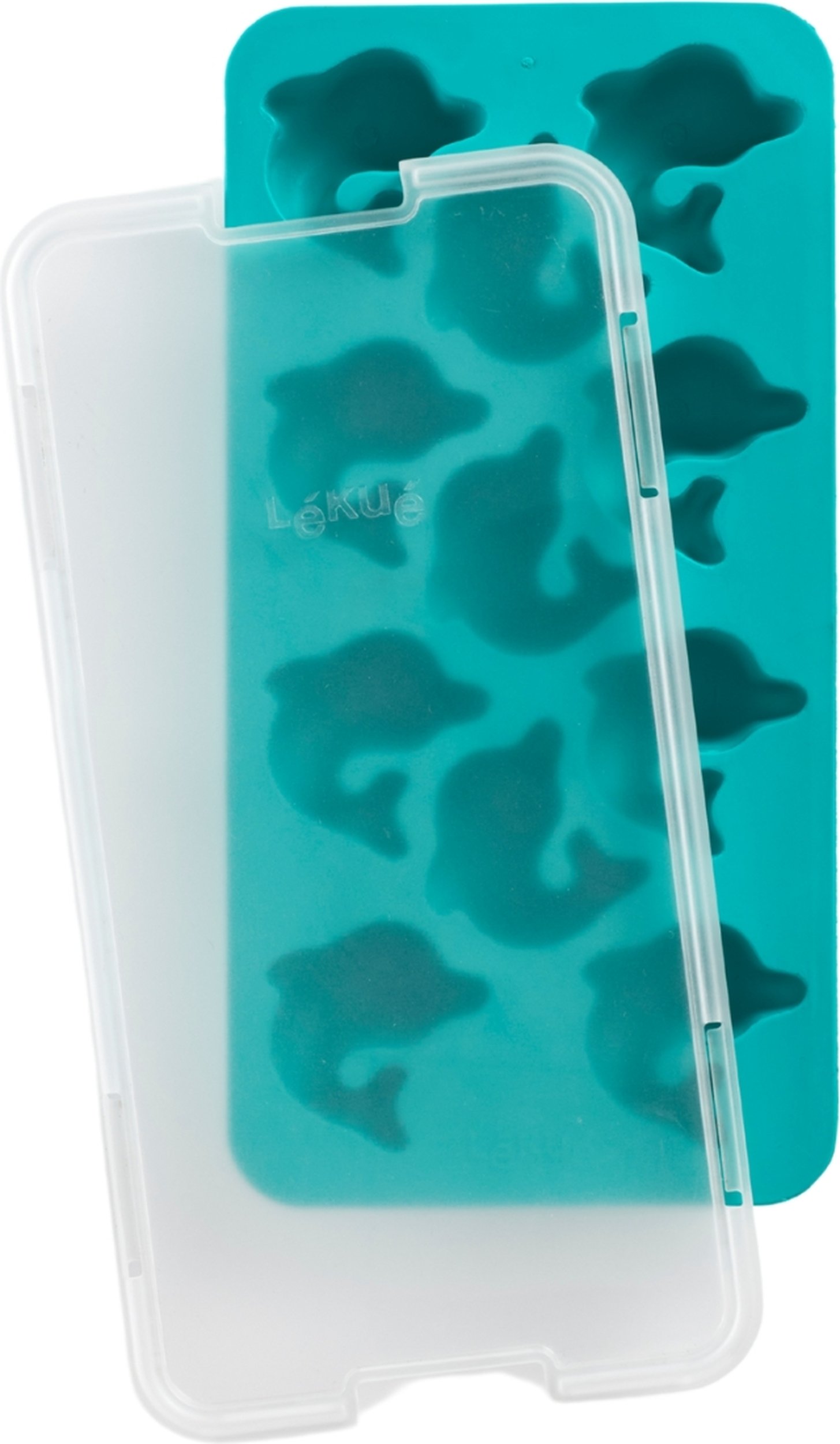 Foremka do lodu Lekue delfiny z pokrywką