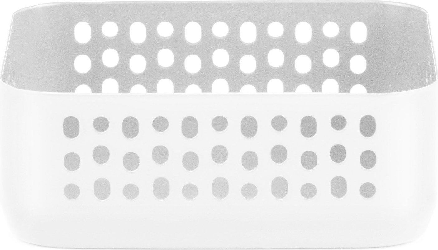 Pojemnik na akcesoria Nic Nac kwadratowy niski biały