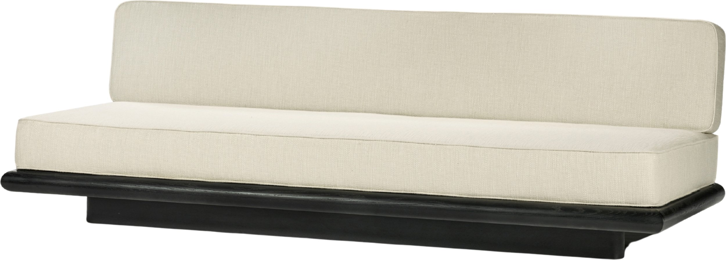 Sofa Ono Coco 234 cm beżowa czarny dąb