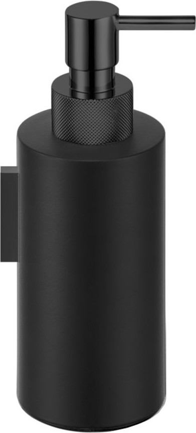 Dozownik do mydła Club gładki czarny mat ścienny
