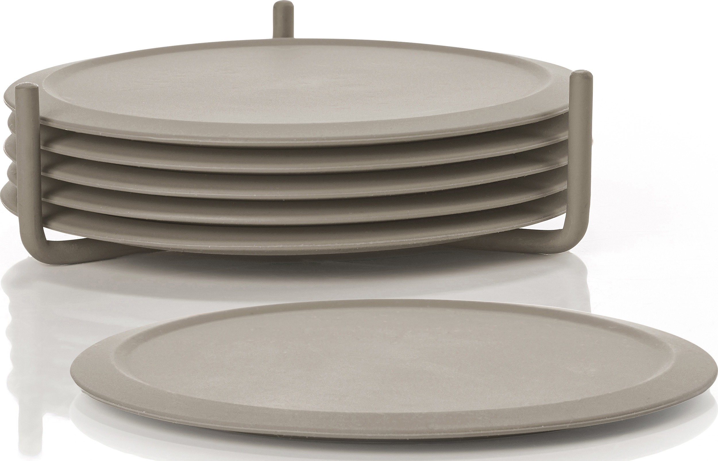 Podstawki pod szklanki Singles taupe 6 szt.