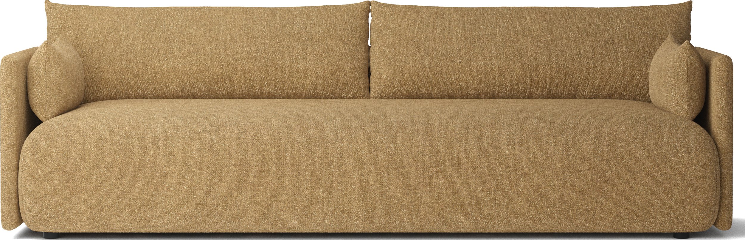 Sofa trzyosobowa Offset Bouclé żółta