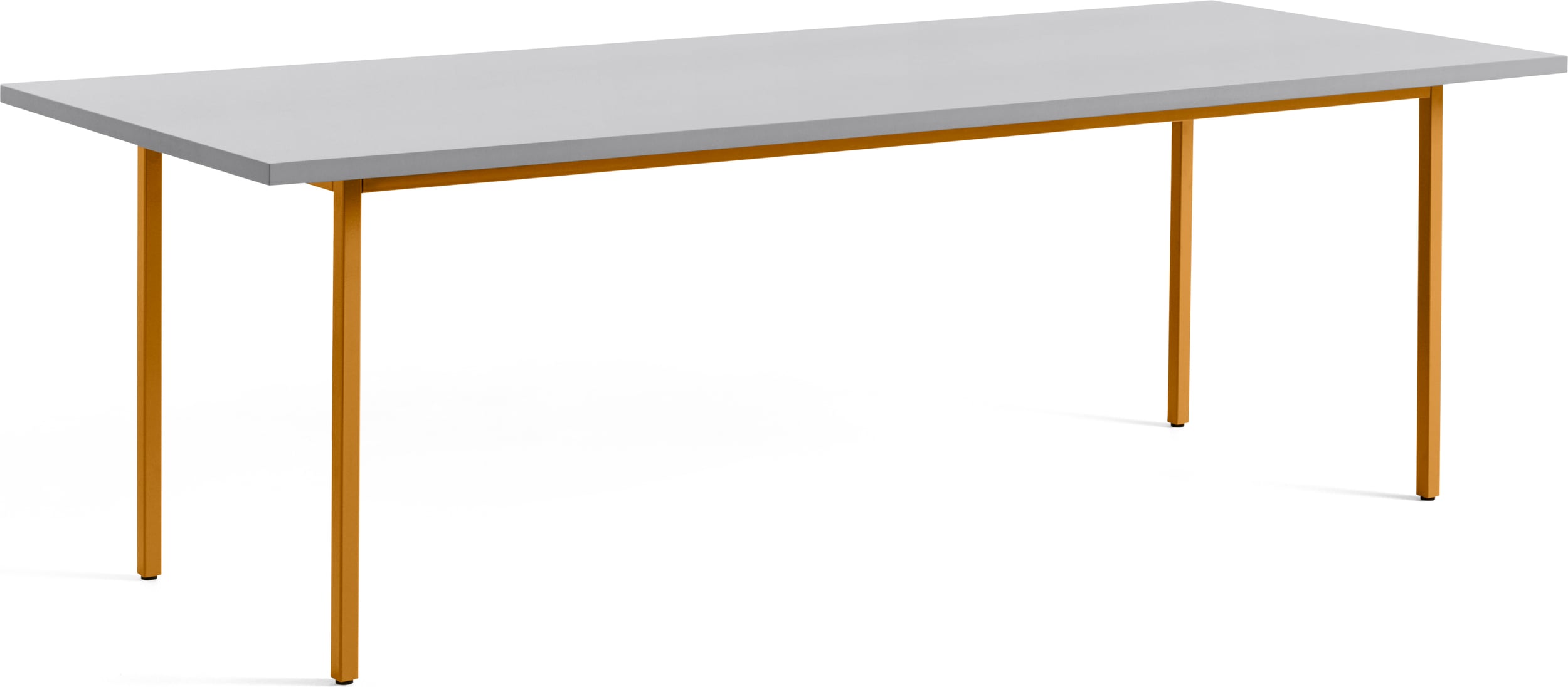 Stół Two-Colour 240 x 90 cm szaro-pomarańczowy