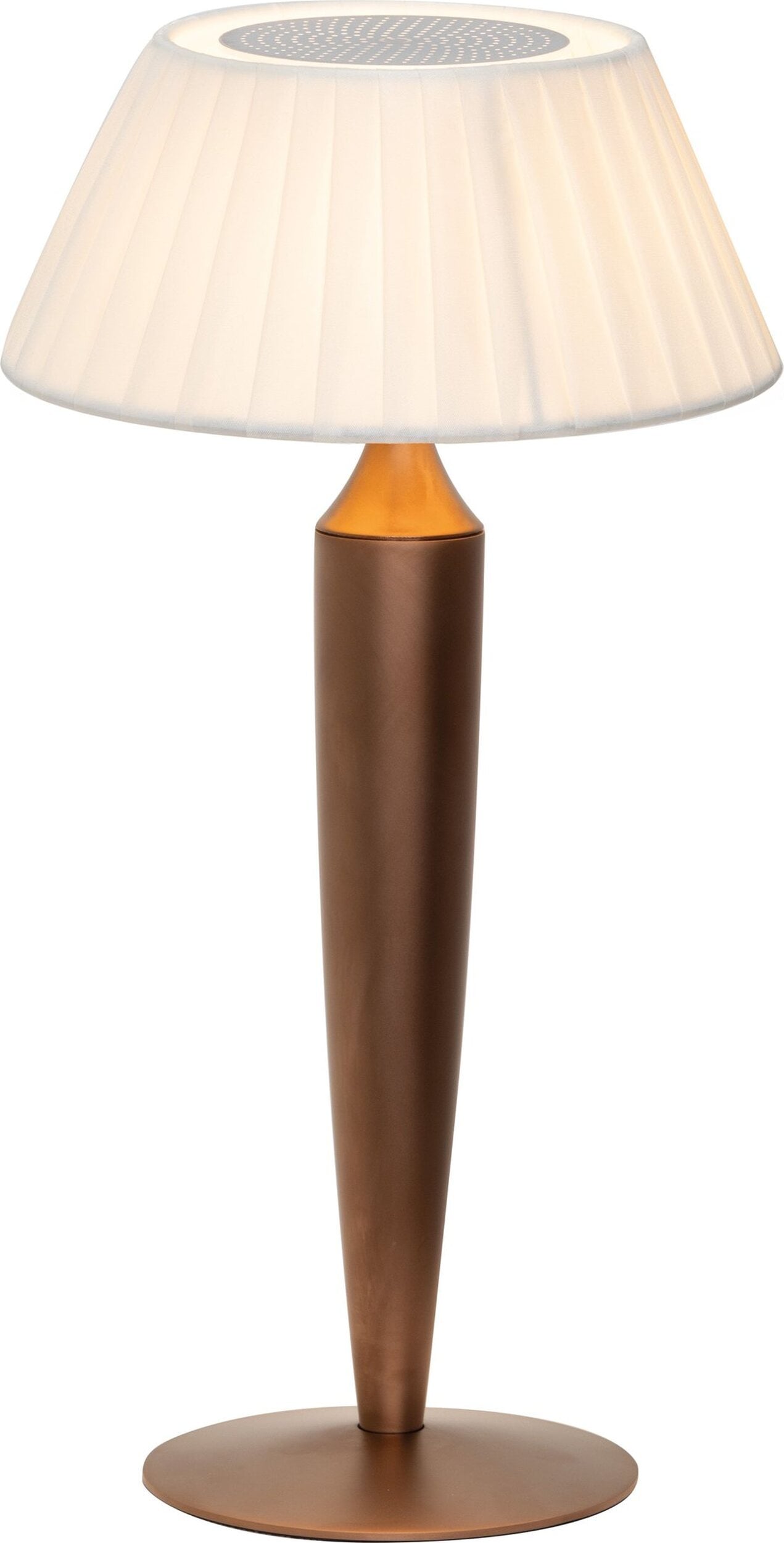 Lampa stołowa bezprzewodowa Flaminia brązowa