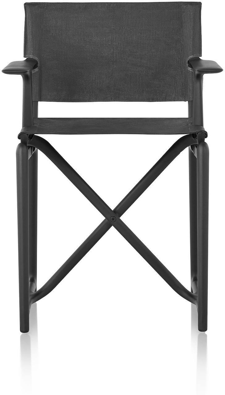 Krzesło Stanley czarna rama czarny materiał