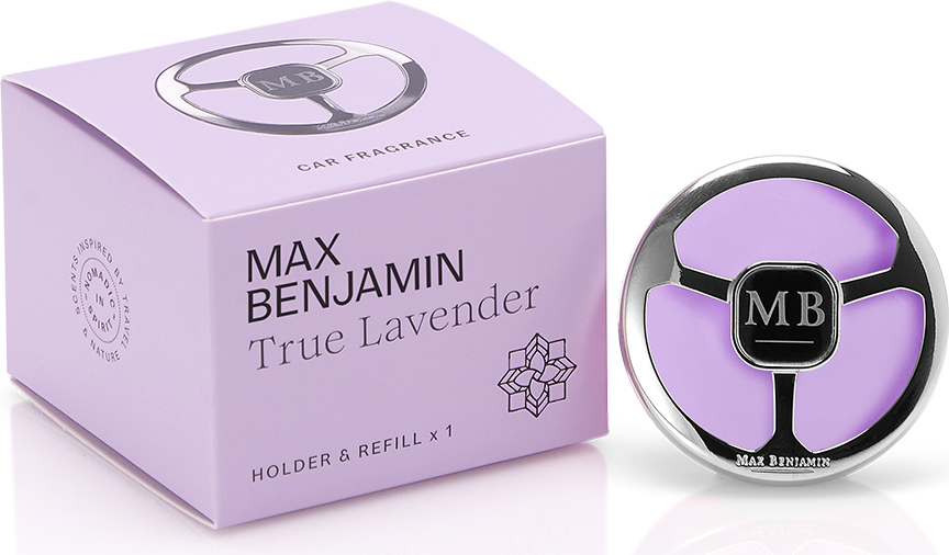 Odświeżacz do samochodu Max Benjamin True Lavender