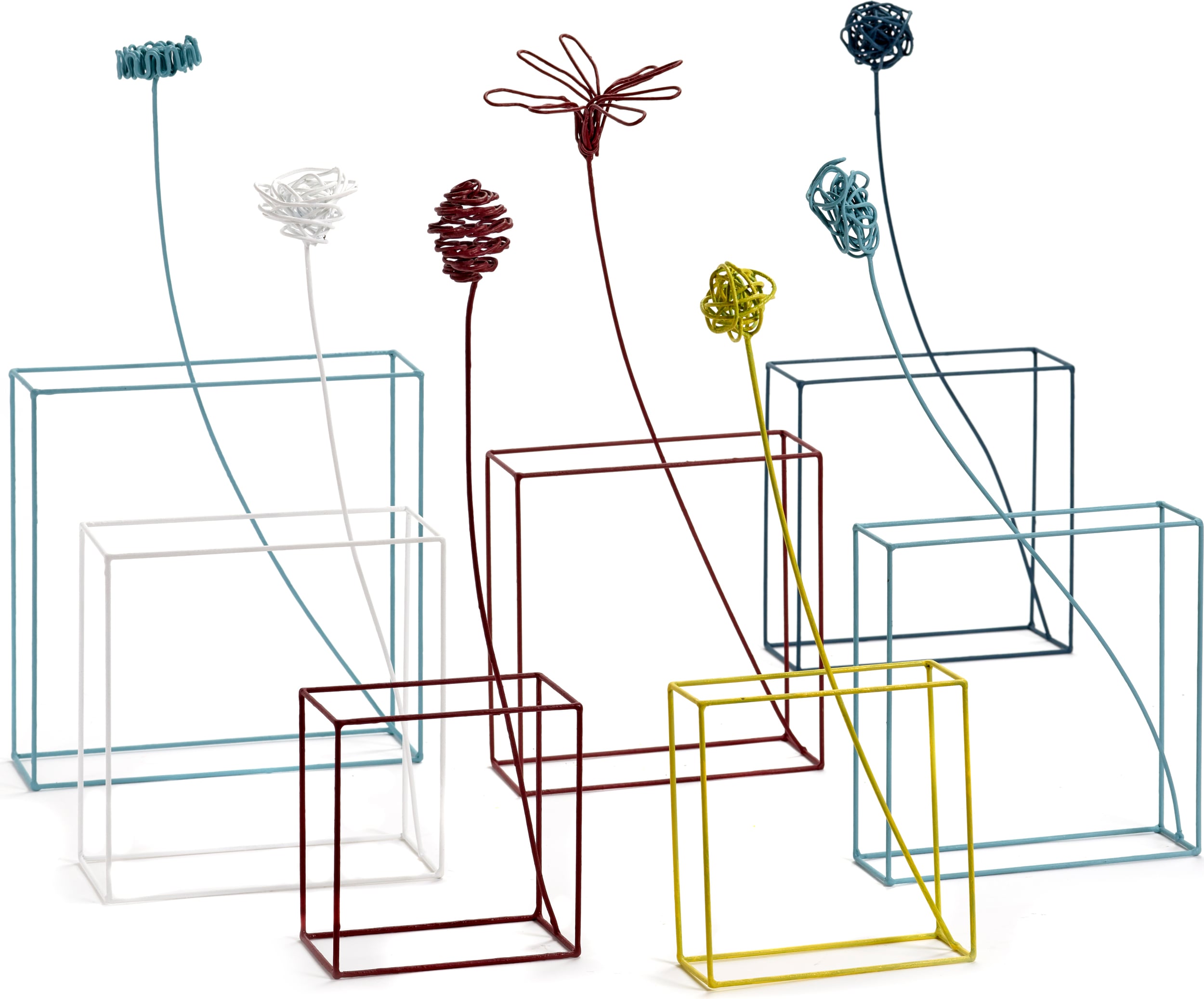 Dekoracja Surface kwiaty 7 szt.