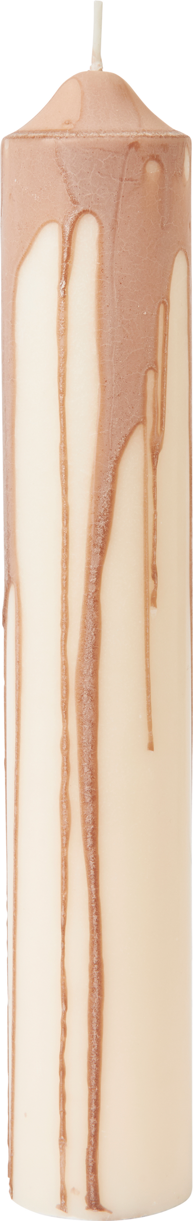 Świeca Dryp Pillar 30 cm beżowa