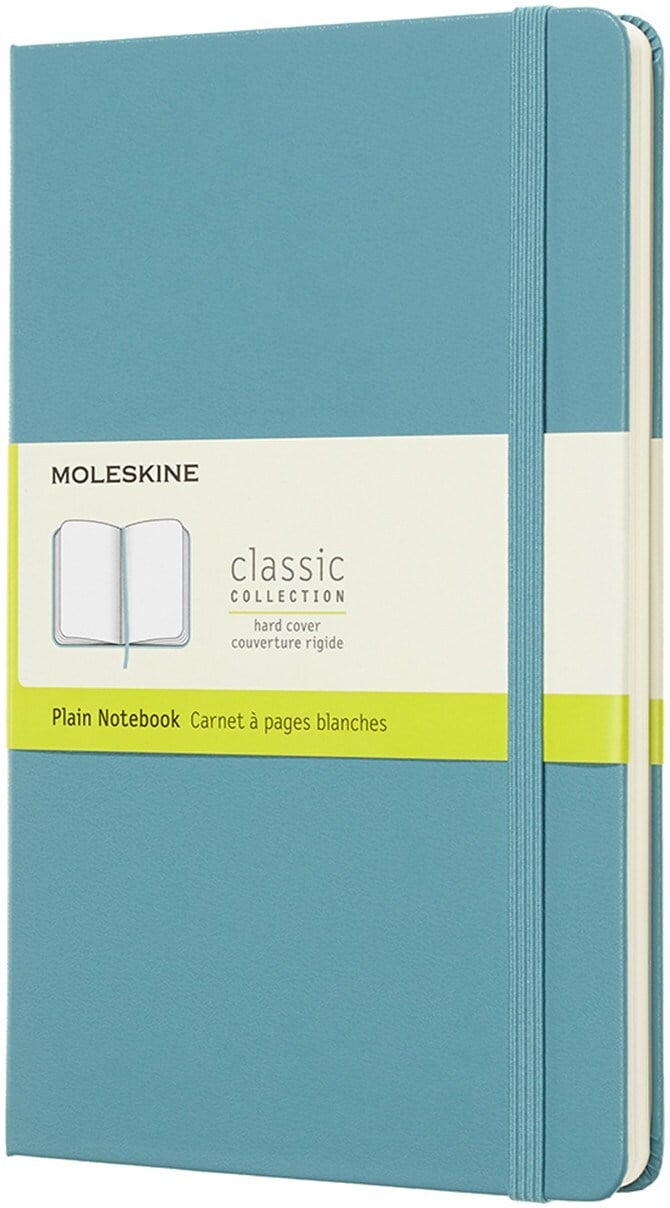 Notes gładki Moleskine L reef blue