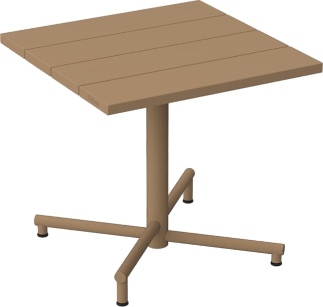 Stolik ogrodowy Fred's kwadratowy brązowy