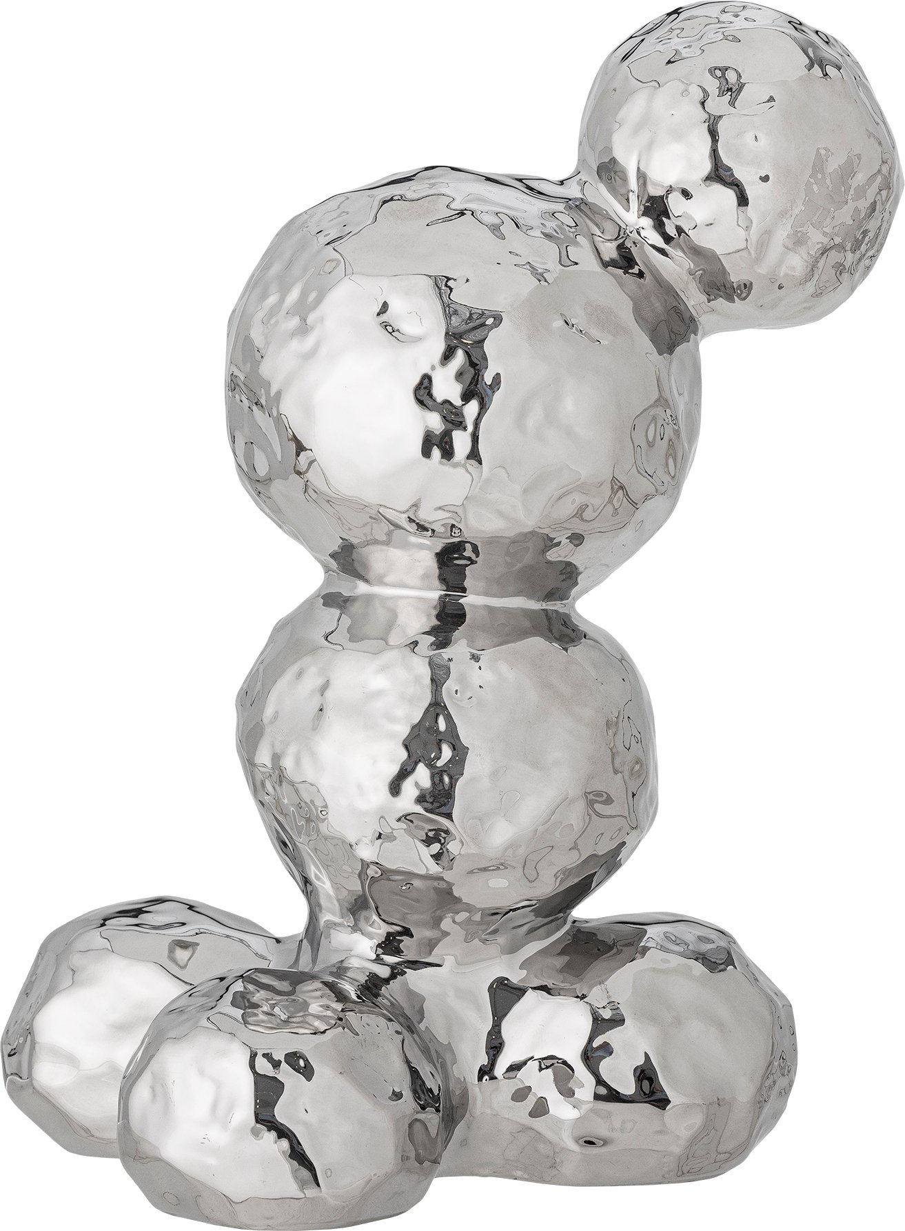 Figurka dekoracyjna Bobby 33,5 cm srebrna