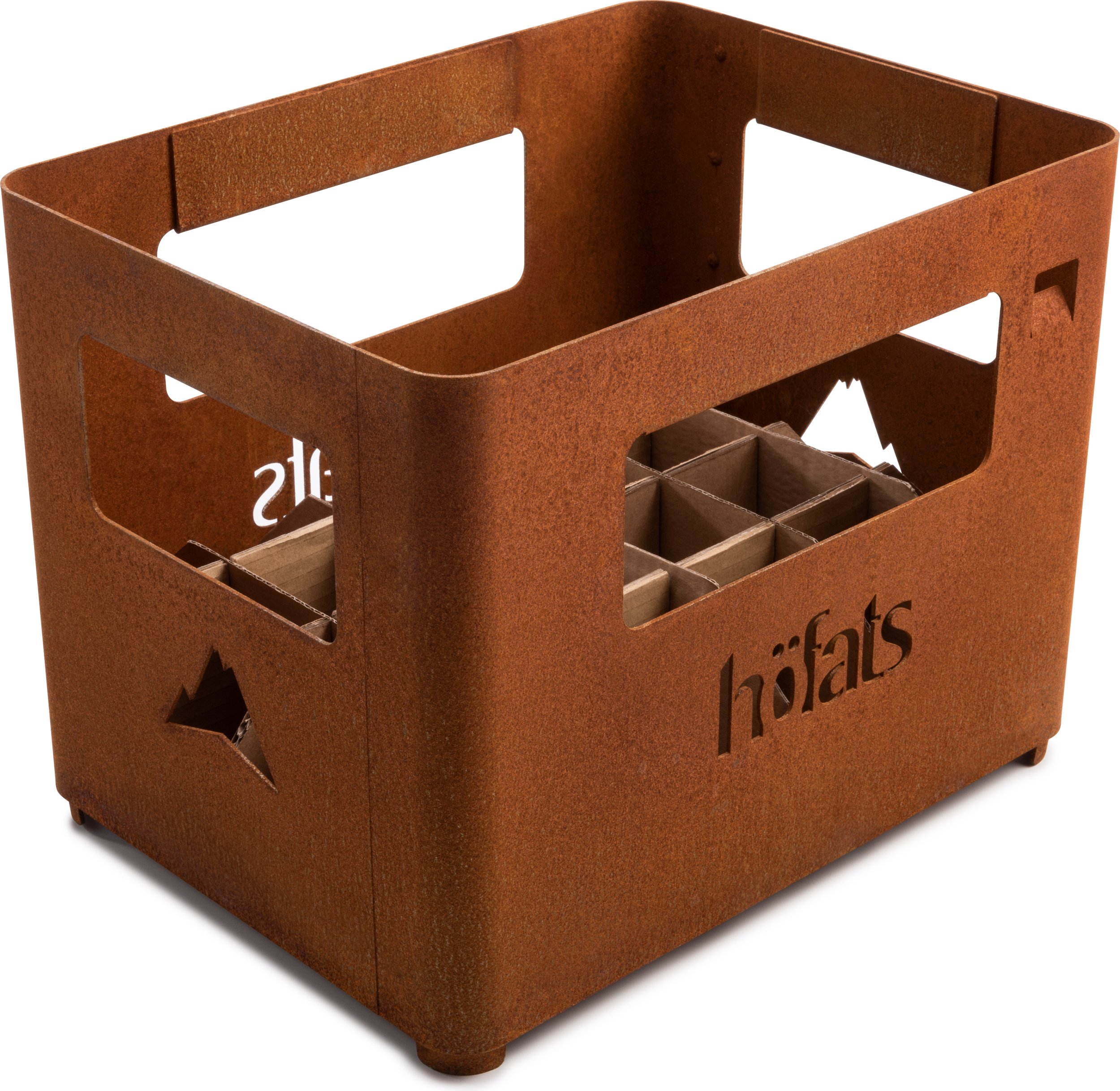 Skrzynka na piwo i palenisko Beer Box rdzawa