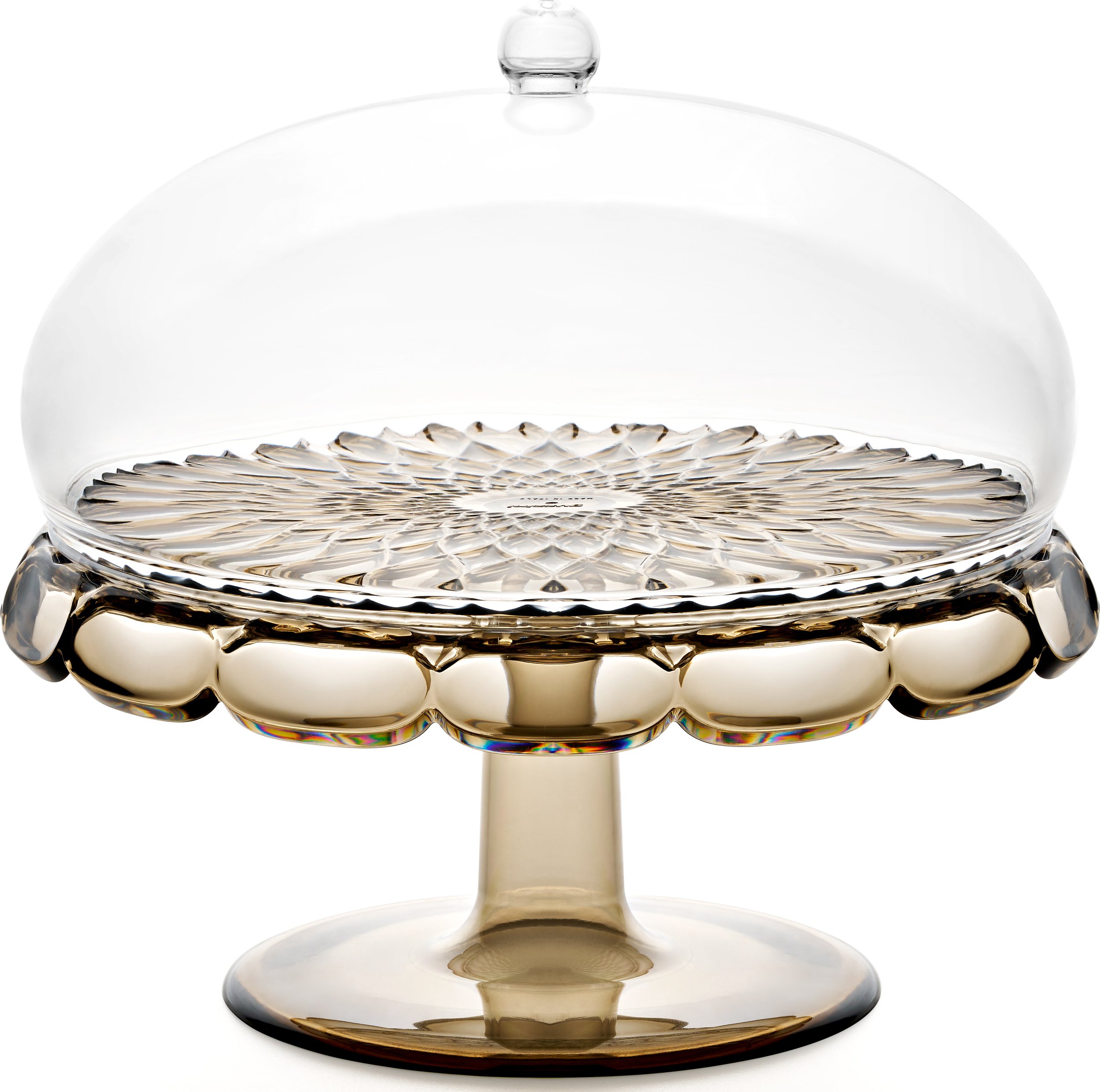 Patera na ciasto Vanity 27,7 cm przydymiona