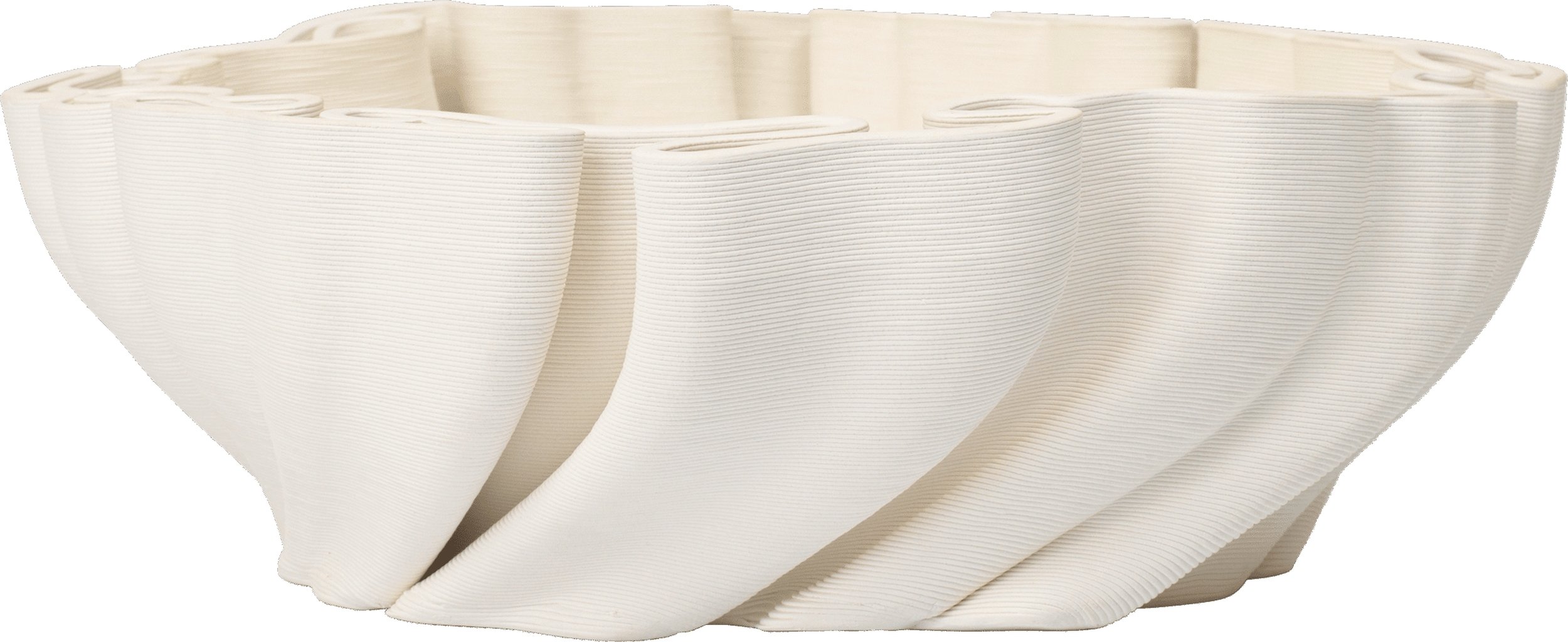 Misa dekoracyjna Dedali 34,5 cm złamana biel