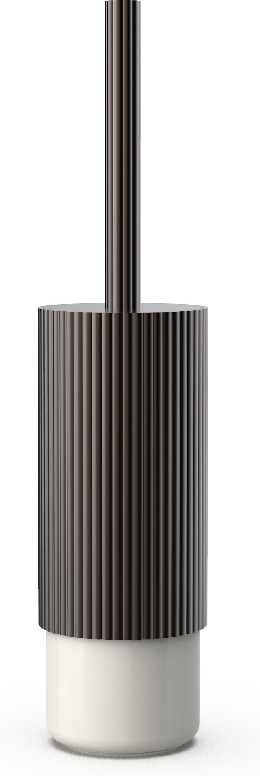 Szczotka do WC Of Line brązowa z kremową podstawą