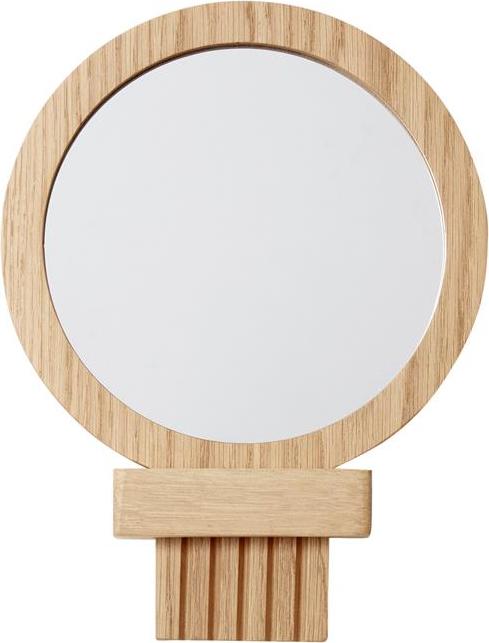 Lustro ścienne Hübsch 881215 z drewnianą ramą