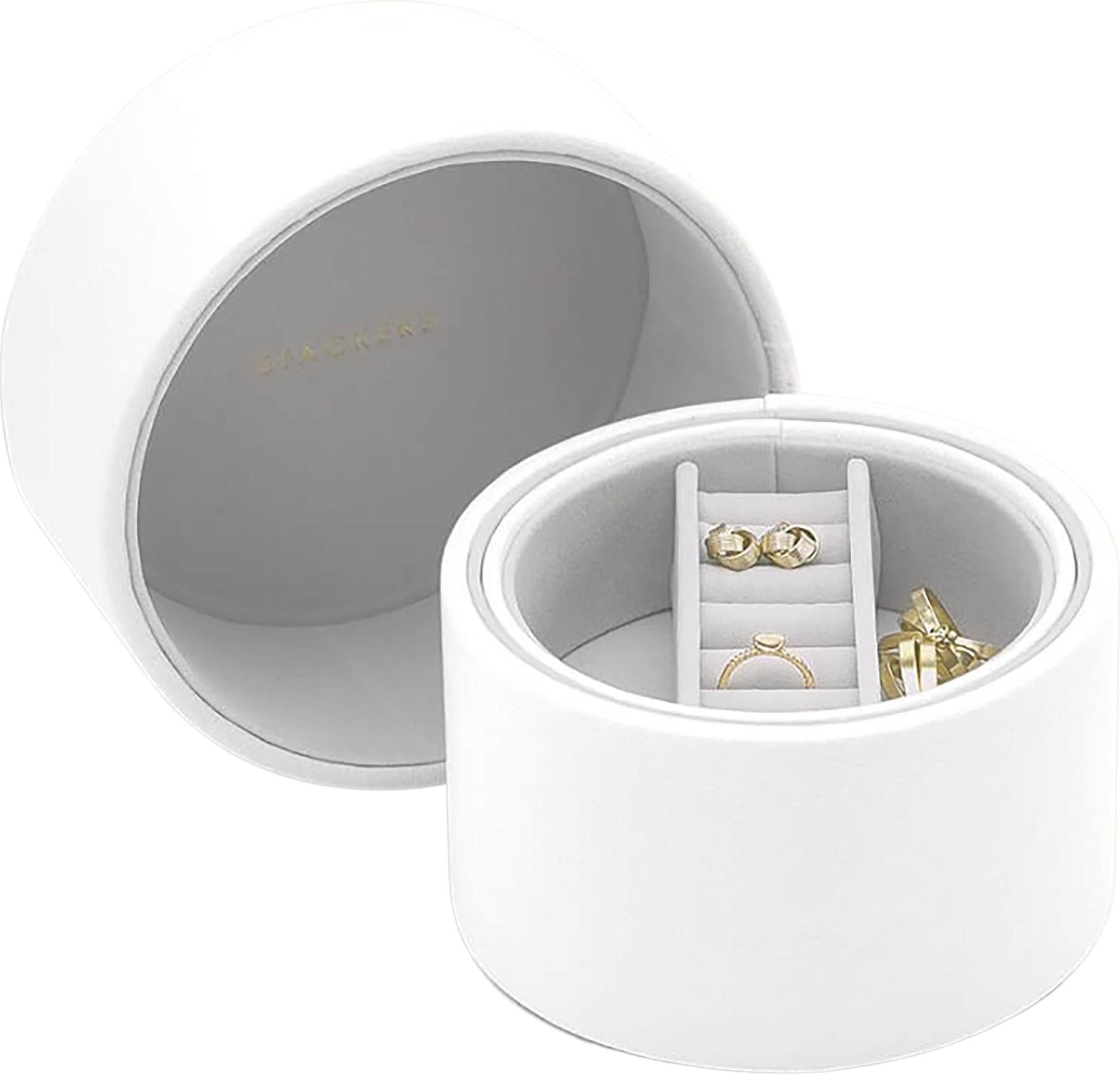 Pudełko na biżuterię Stackers Pebble Pod białe podwójne