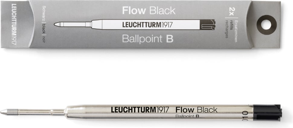 Wkłady do długopisów kulkowych Drehgriffel Nr. 1 Flow B czarne 2 szt.