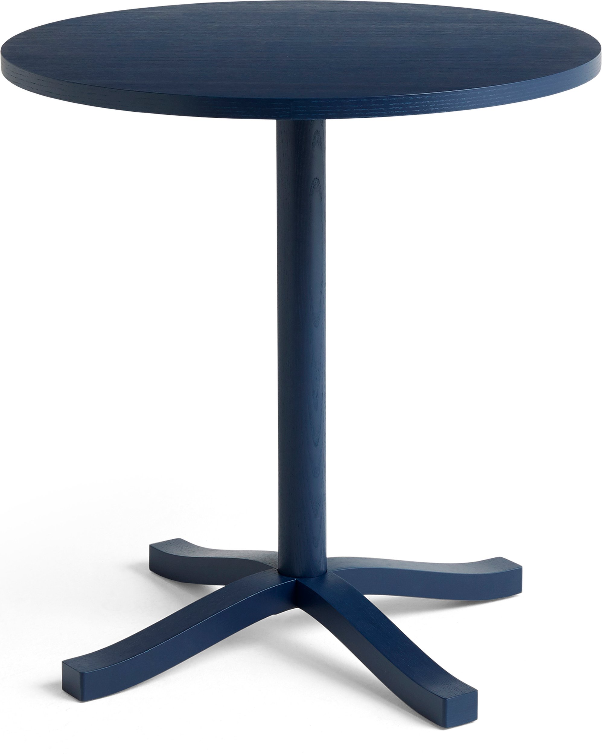 Stół Pastis okrągły 70 x 74 cm niebieski drewno jesionowe