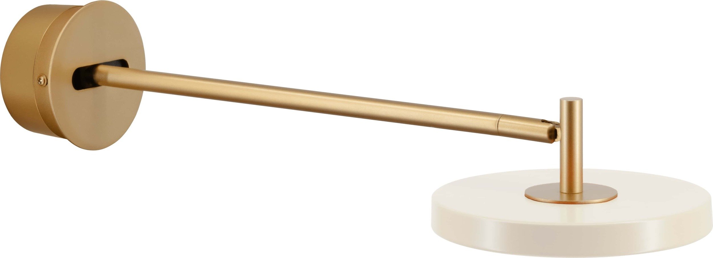 Kinkiet Asteria 44,6 cm perłowa biel z zawieszeniem ściennym