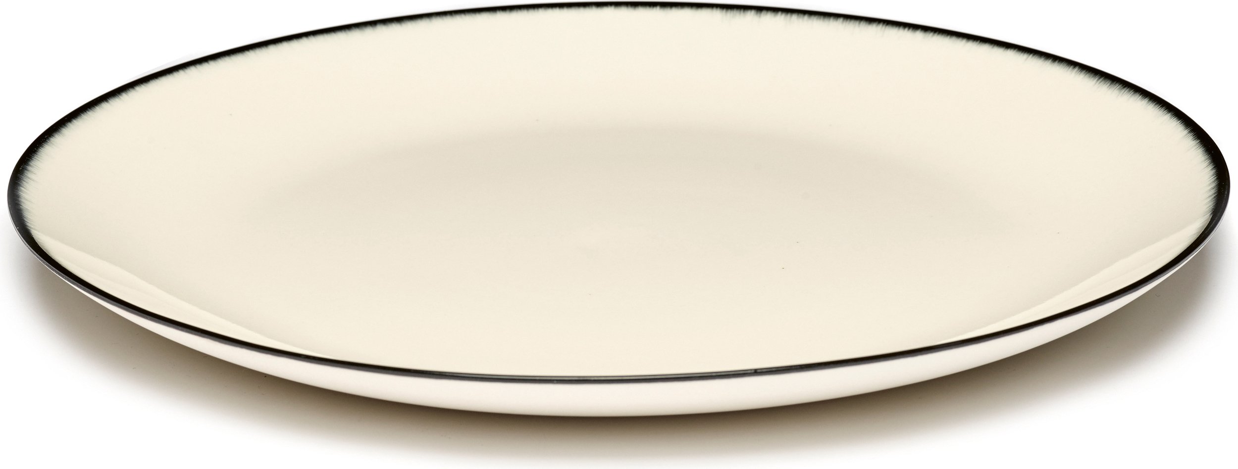 Talerz obiadowy Dé 1 28 cm czarno-biały