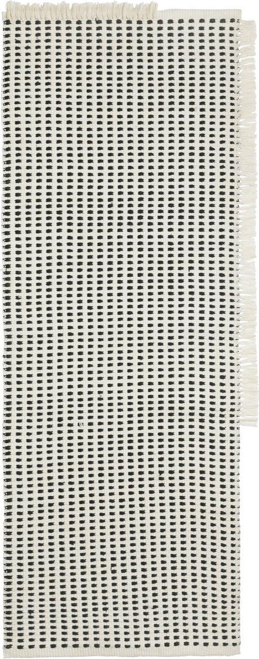 Dywan Way 70 x 180 cm czarno-biały