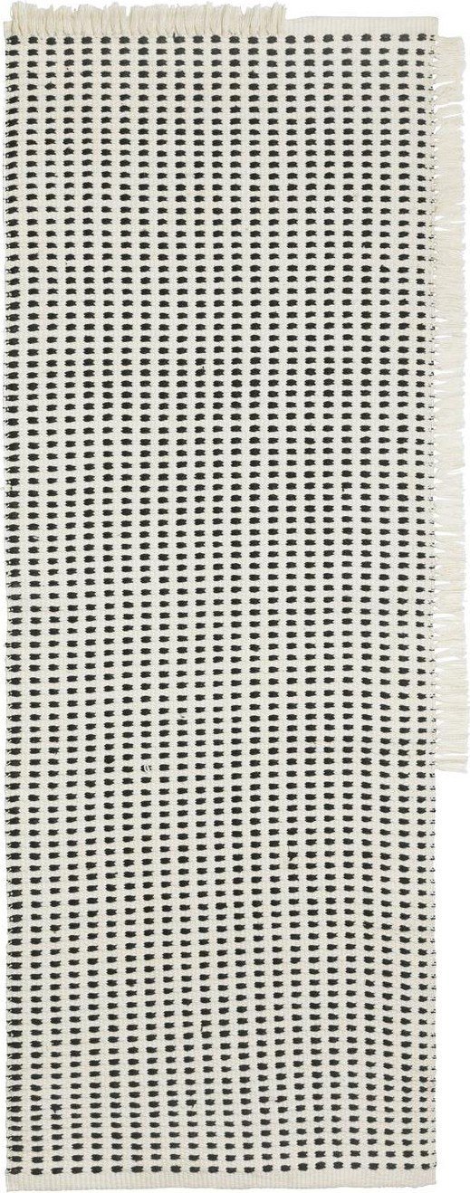 Dywan Way 70 x 180 cm czarno-biały