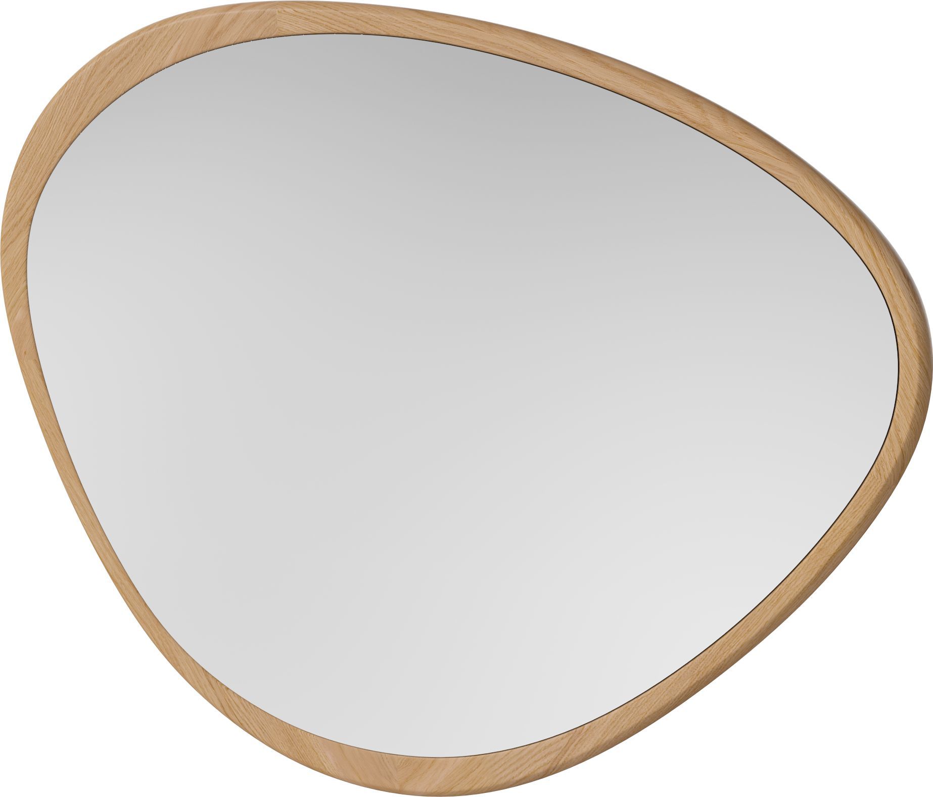 Lustro ścienne Elope 73,5 x 57,5 cm naturalny dąb