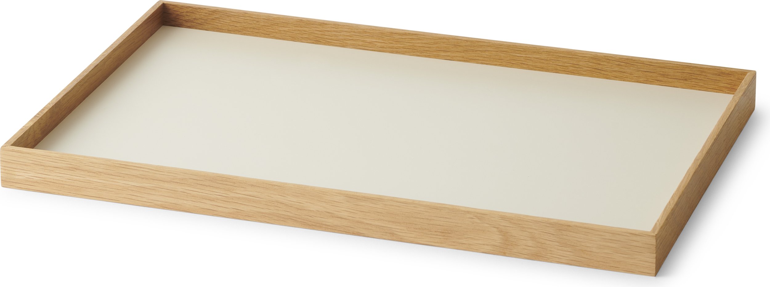 Taca dekoracyjna Frame M beżowa jasny dąb