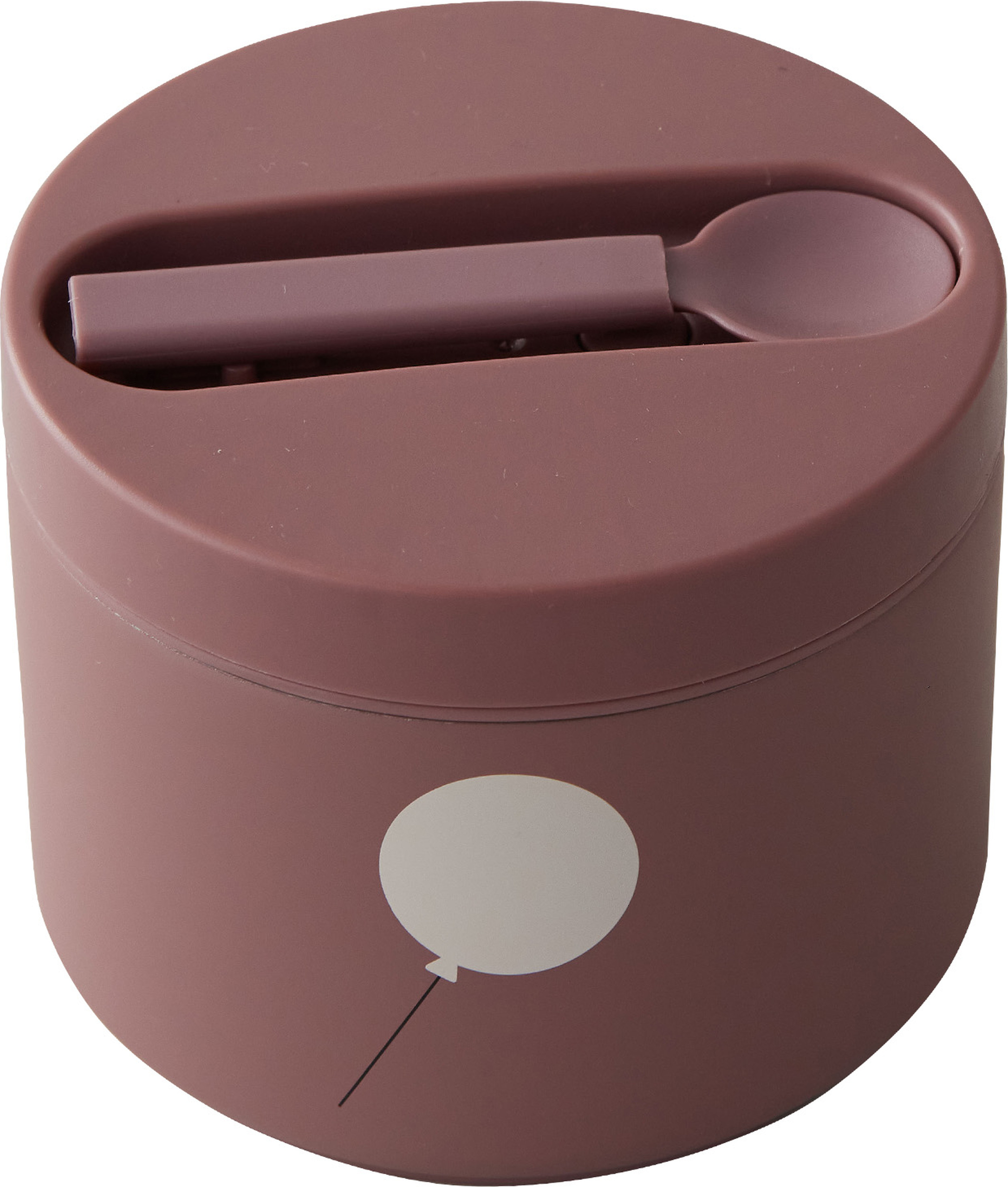 Lunchbox dziecięcy To Go brudny róż z łyżką 2 el.