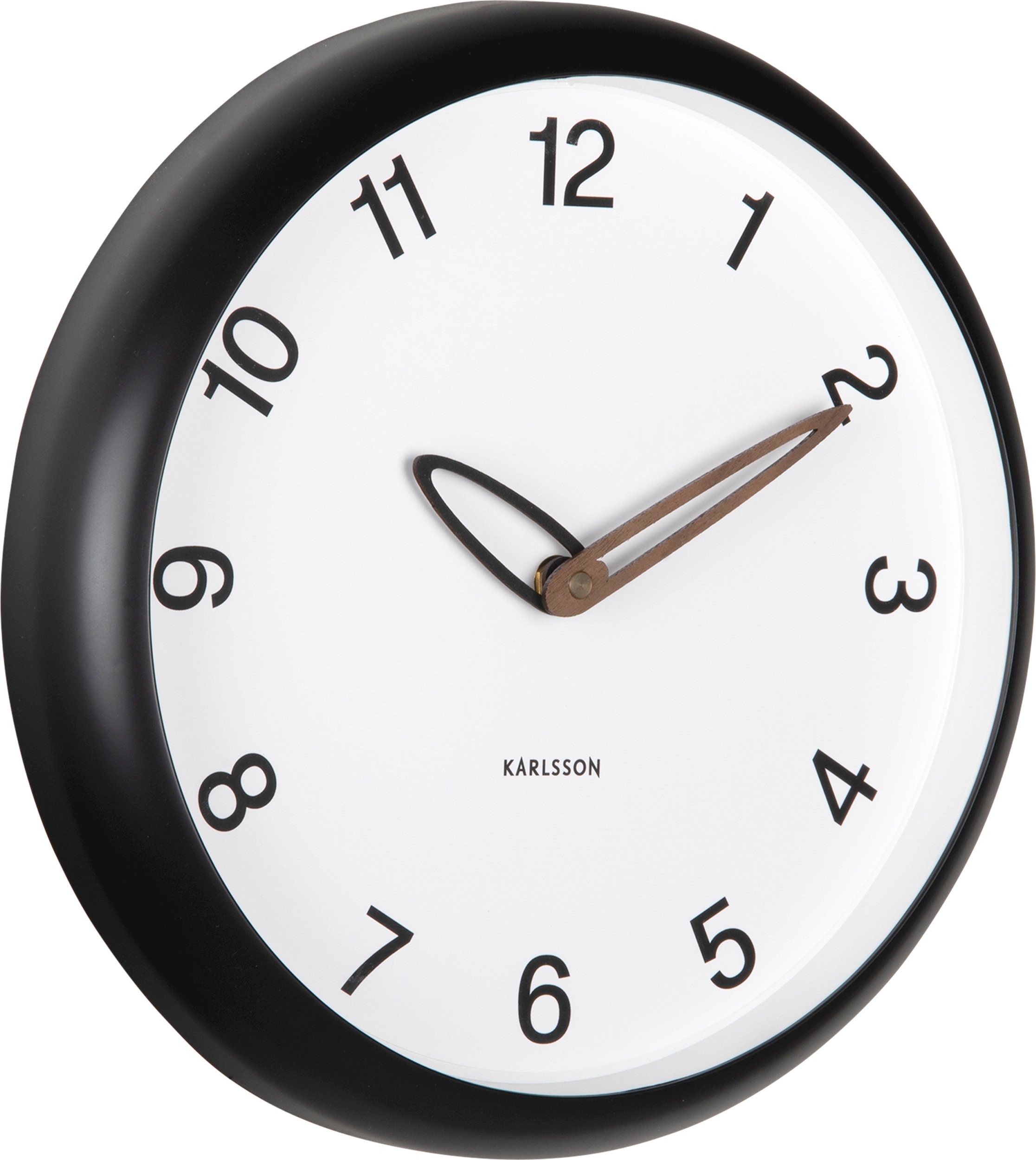 Zegar ścienny Bella czarny matowy