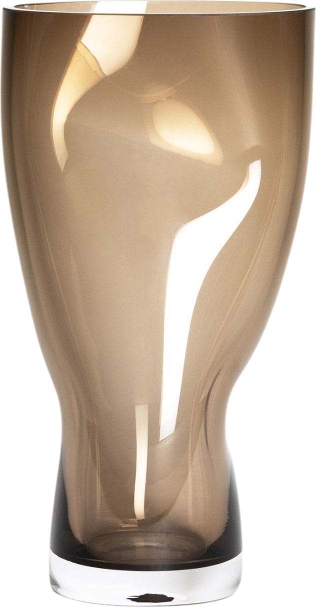 Wazon pogięty Squeeze 23 cm brązowy