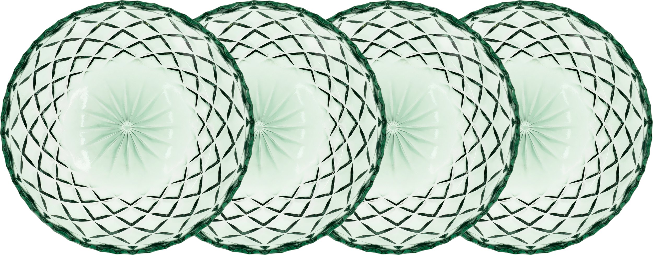 Talerzyki deserowe Sorrento 16 cm zielone 4 szt.