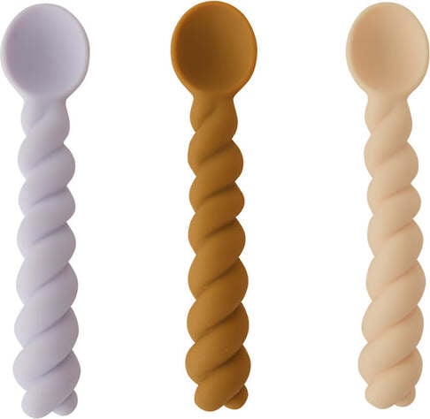 Łyżeczki dziecięce Mellow ciepłe kolory 3 szt.