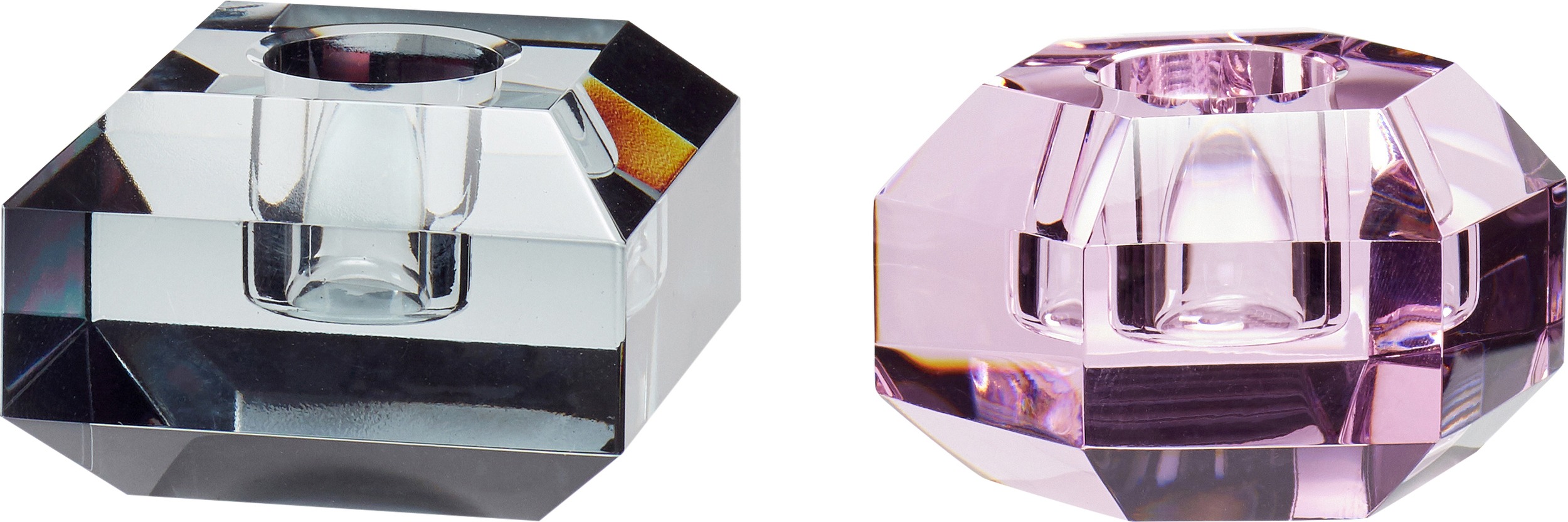 Świecznik Hübsch 340704 kryształowy 2 szt.