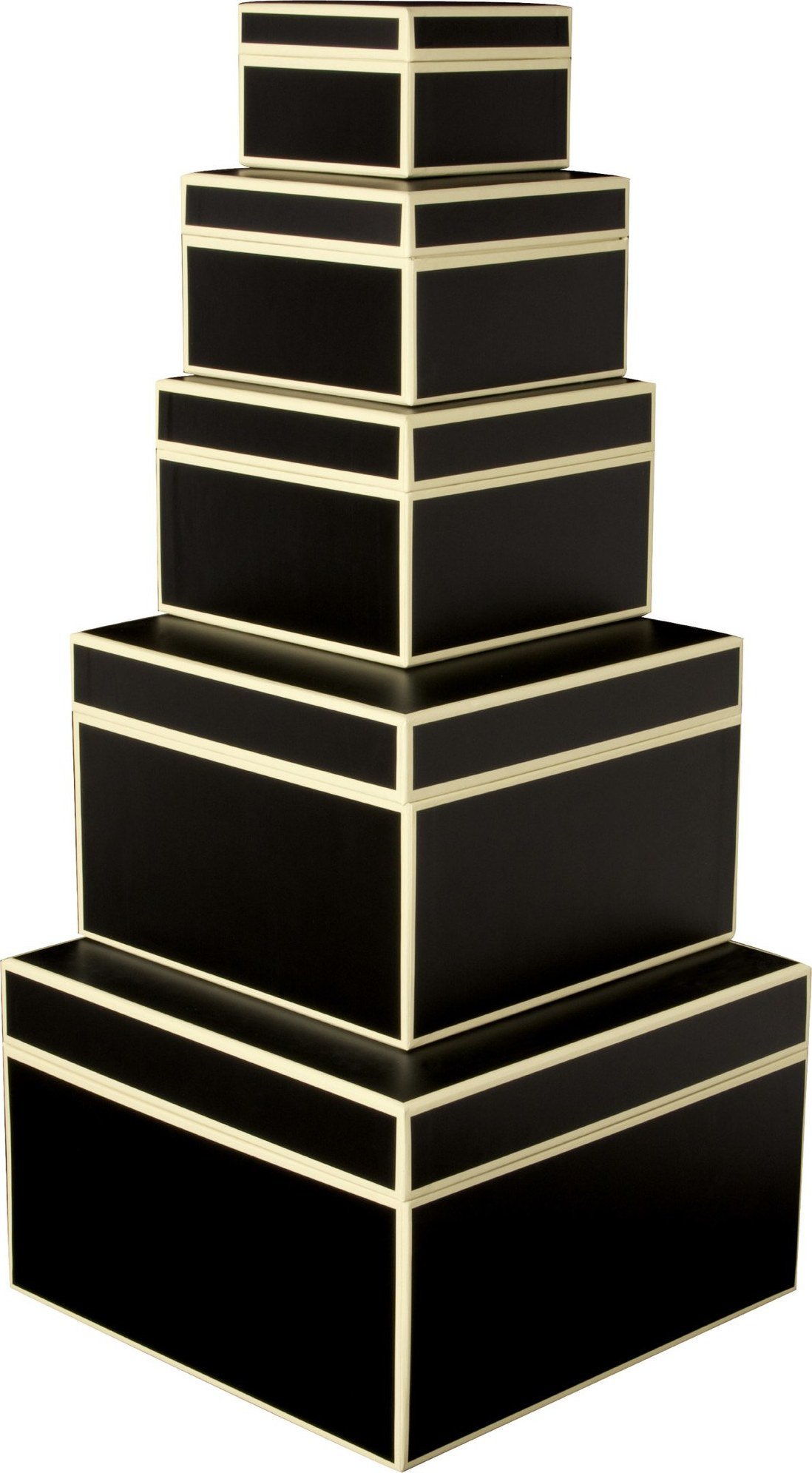 Pudełka prezentowe Die Kante 5 szt. czarne