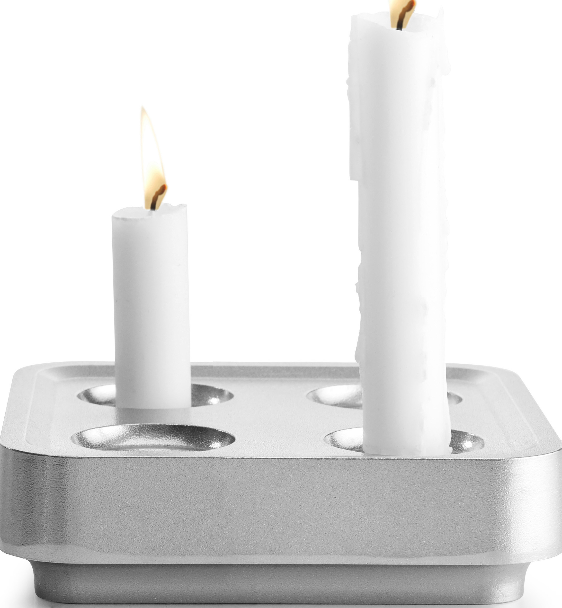 Świecznik Stumpastaken Fyran aluminium polerowane