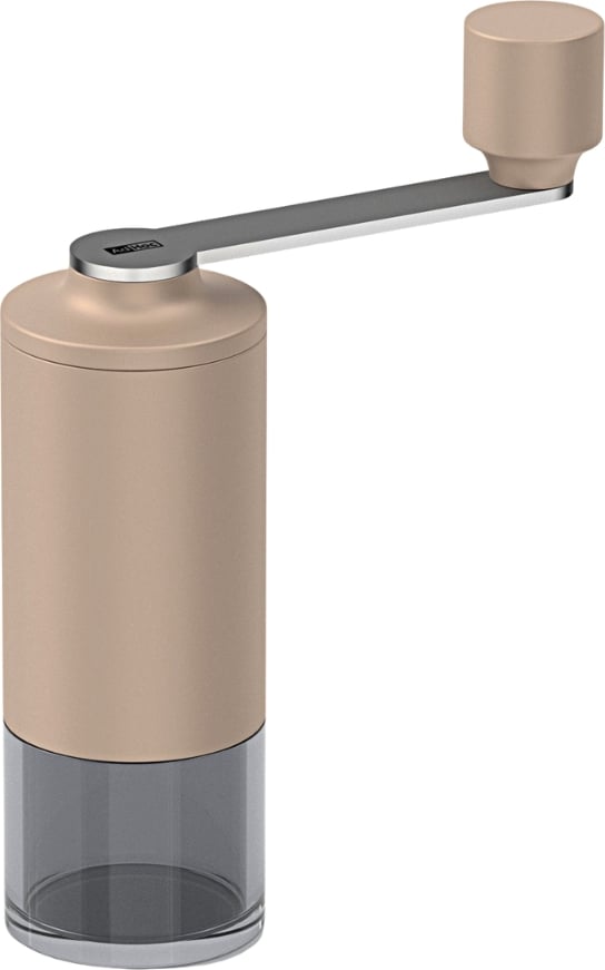 Młynek do kawy Moro jasnoróżowy z uchwytem