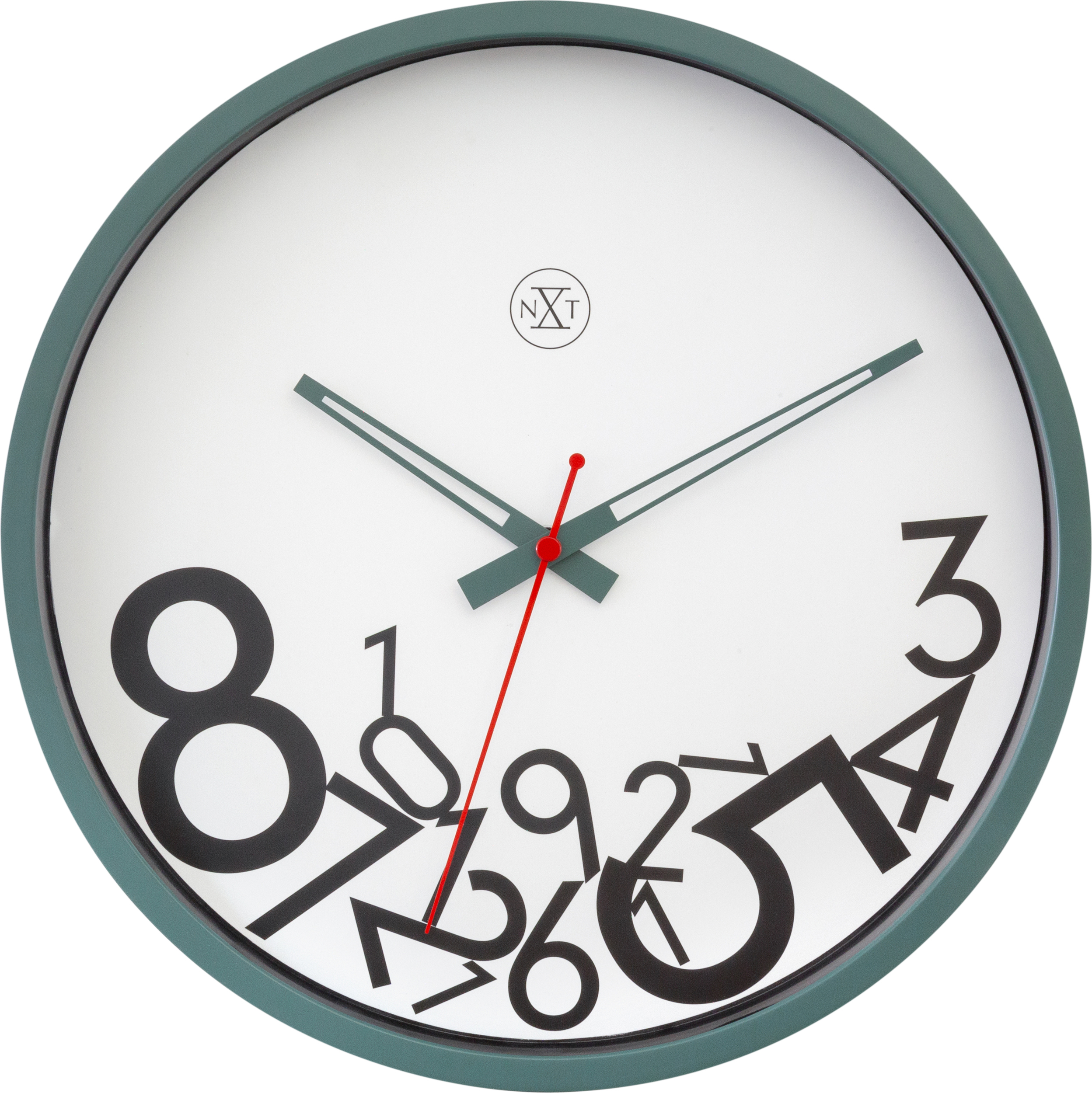 Zegar ścienny Dropped Numbers