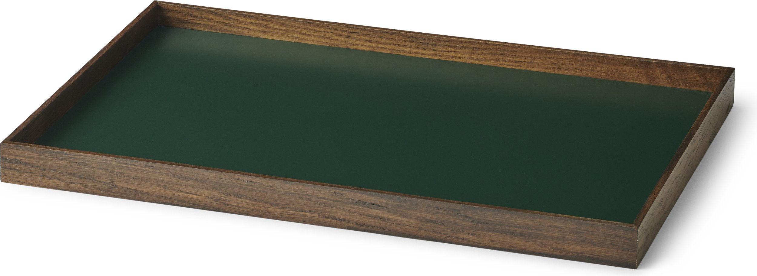 Taca dekoracyjna Frame M zielona ciemny dąb