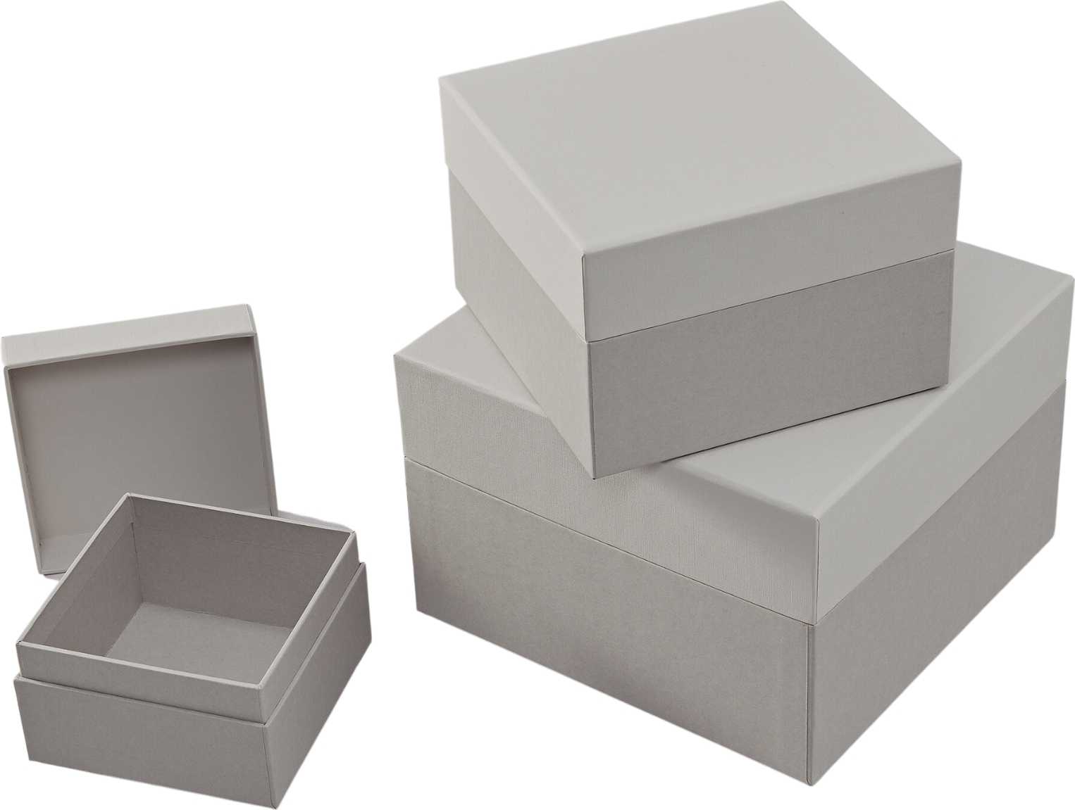 Pudełka prezentowe Natural Affair szare 3 szt.