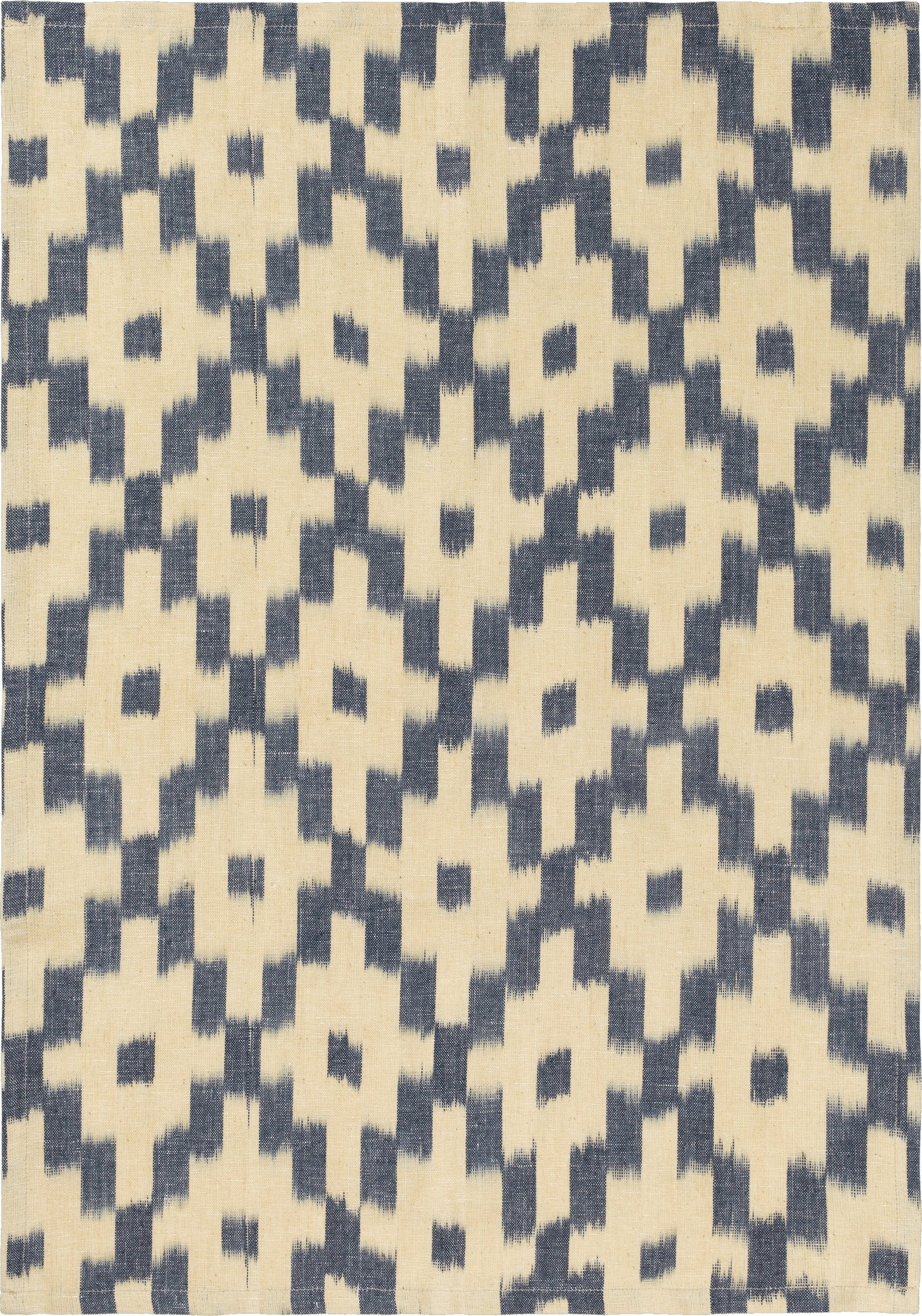 Ścierka kuchenna Ikat 50 x 70 cm beżowo-niebieska